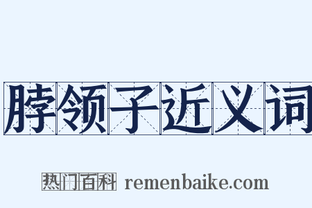 脖领子近义词是什么意思的图片